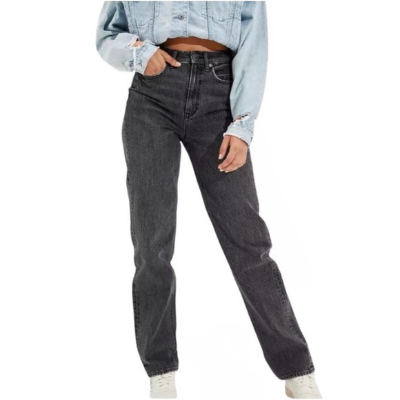 American Eagle Outfitters Denim - ✨SOLD✨American Eagle Washed Black Baggy 100% Cotton